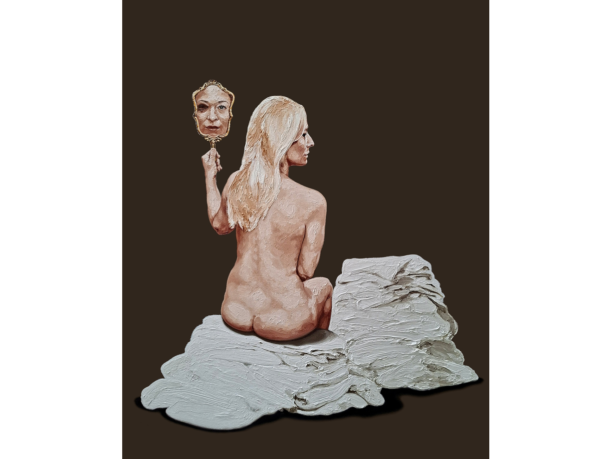 I can't see you, 2026, oil on canvas, 120 x 150 cm