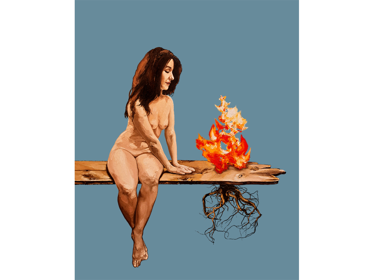 Phönix, 2026, oil on canvas, 120 x 150 cm